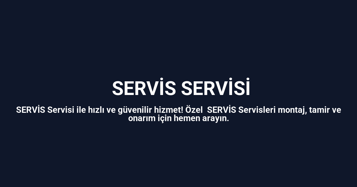 Uğurludağ Daylux Servisi
